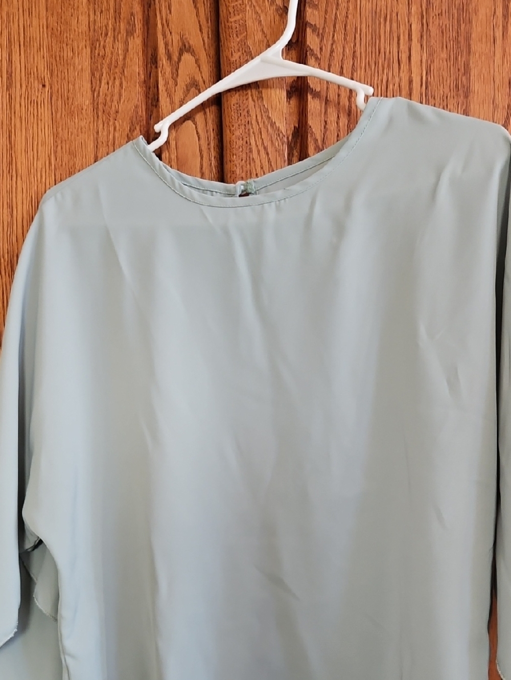 Women's Relaxed Crewneck Tunic in Sage Green
